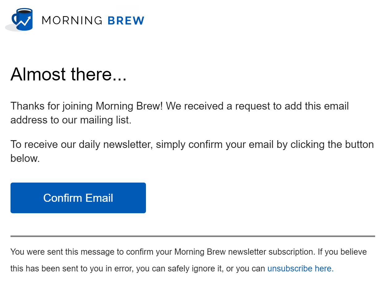Morning Brew - opt-in